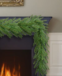 Puleo 20' x 10" Mountain View Spruce Artificial Christmas Garland