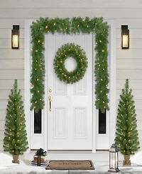 Puleo 5-Pc. Pre-Lit Artificial Christmas Decor Set