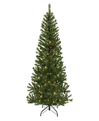 Puleo 6' Pre-Lit Canadian Spruce Artificial Christmas Tree