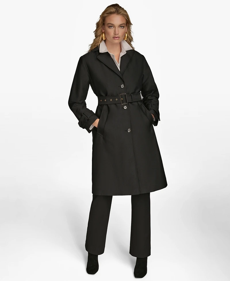 Donna Karan New York Women's Single-Breasted Belted Trench Coat
