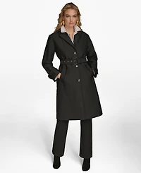 Donna Karan New York Women's Single-Breasted Belted Trench Coat