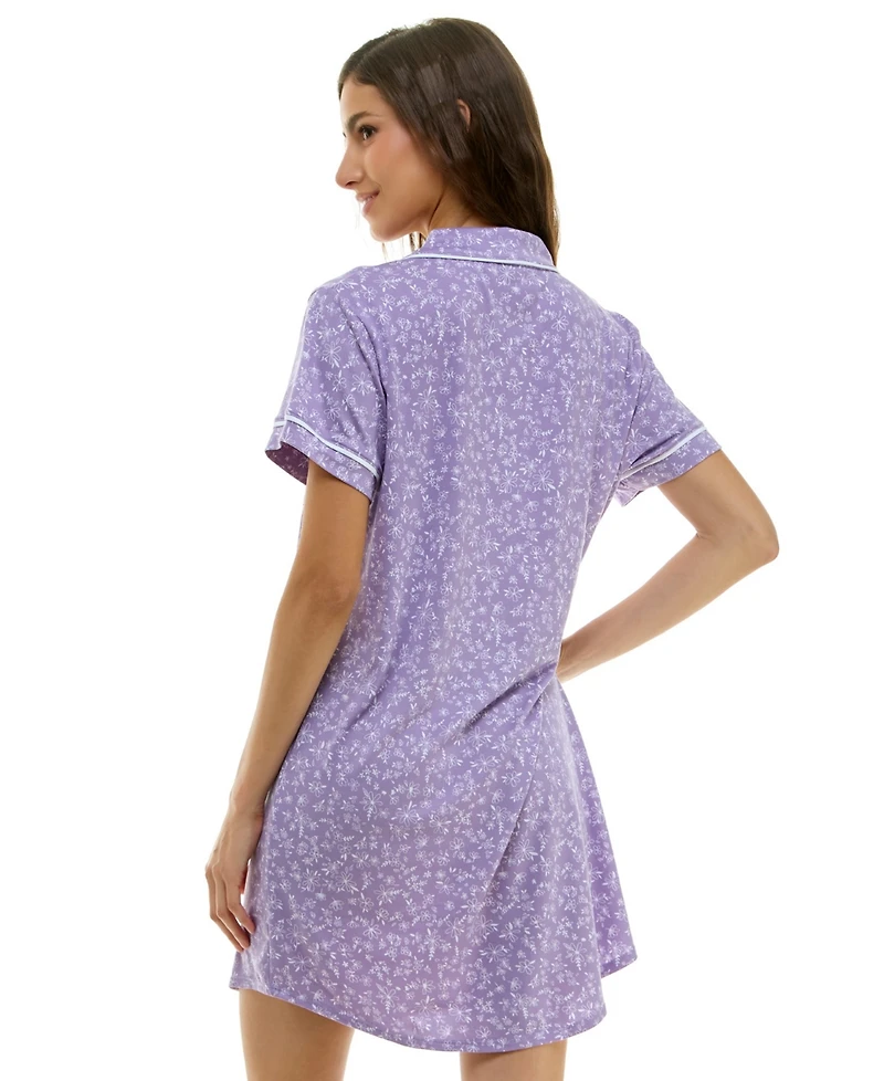 Derek Heart Women's Printed Sleepshirt