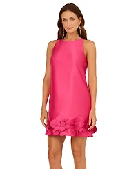 Adrianna Papell Women's 3D Floral Hem Shift Dress