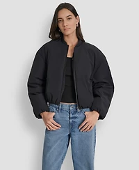 Dkny Jeans Women's Long Sleeve Bomber Jacket
