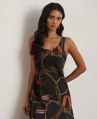 Lauren Ralph Women's Printed Sleeveless Dress