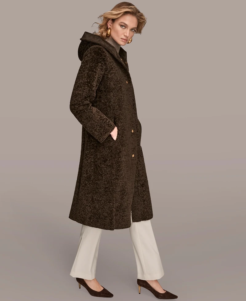Donna Karan New York Women's Hooded Maxi Coat