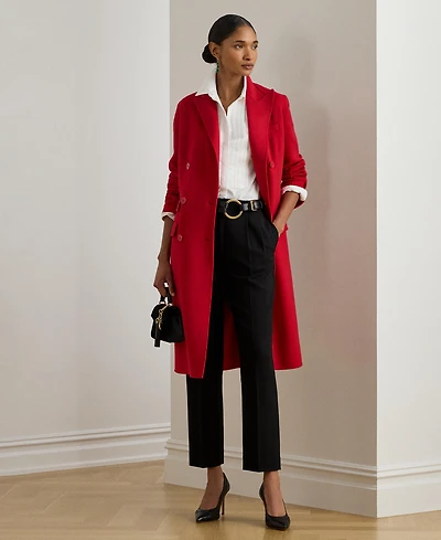 Lauren Ralph Women's Double Breasted Long Sleeve Coat