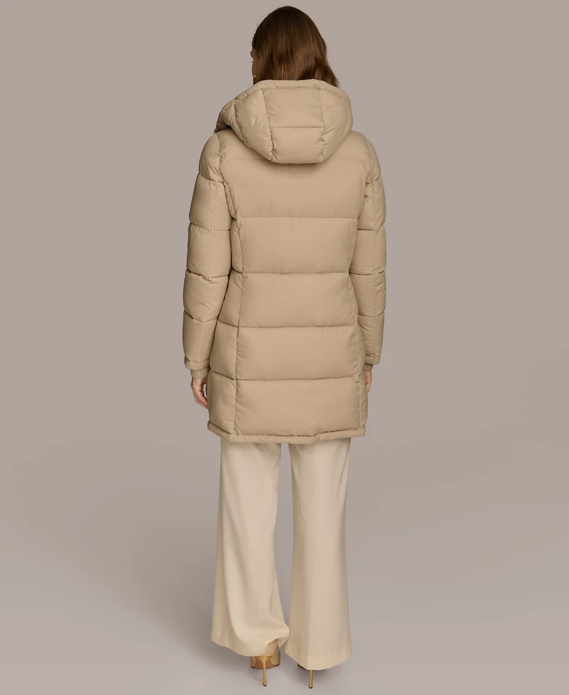 Donna Karan New York Women's Hooded Puffer Coat