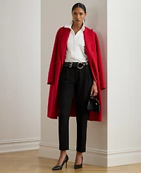Lauren Ralph Women's Bib-Front Long Sleeve Shirt