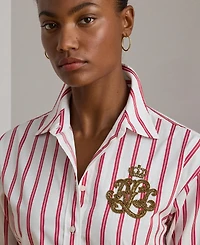 Lauren Ralph Lauren Women's Relaxed Fit Striped Shirt