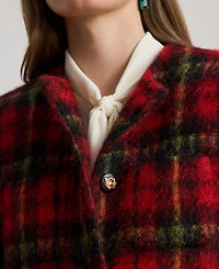 Lauren Ralph Women's Plaid Long Sleeve Jacket