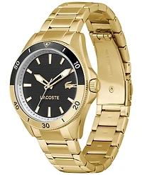 Lacoste Men's Mainsail Gold Tone Stainless Steel Bracelet Watch, 43mm