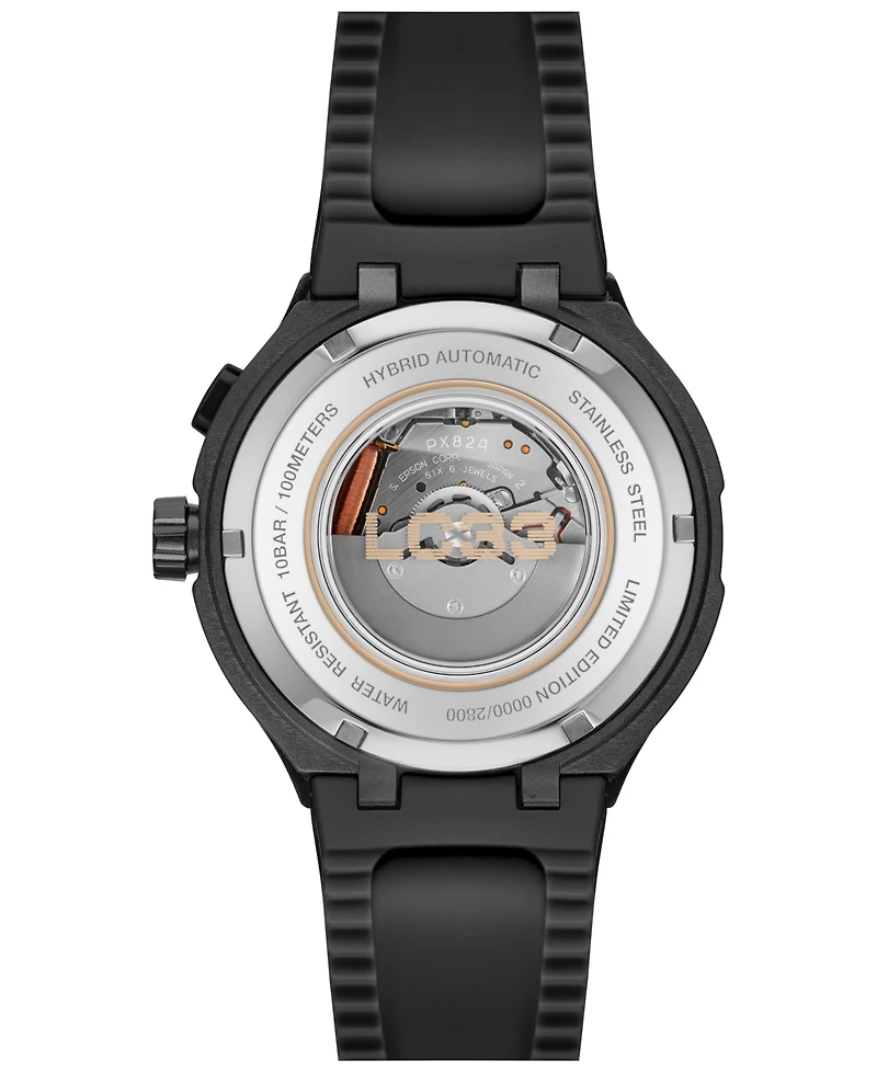 Lacoste Men's LC33 Mech Hybrid Automatic Silicone Strap Watch