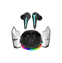 RadioShack Wireless Gaming Earbuds with Noise Cancelation and Rgb Led Lights With 22 Hour Playtime