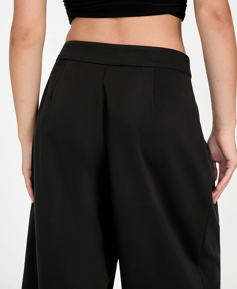 Guess Women's Junny Twill Wide Leg Capri