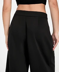 Guess Women's Junny Twill Wide Leg Capri