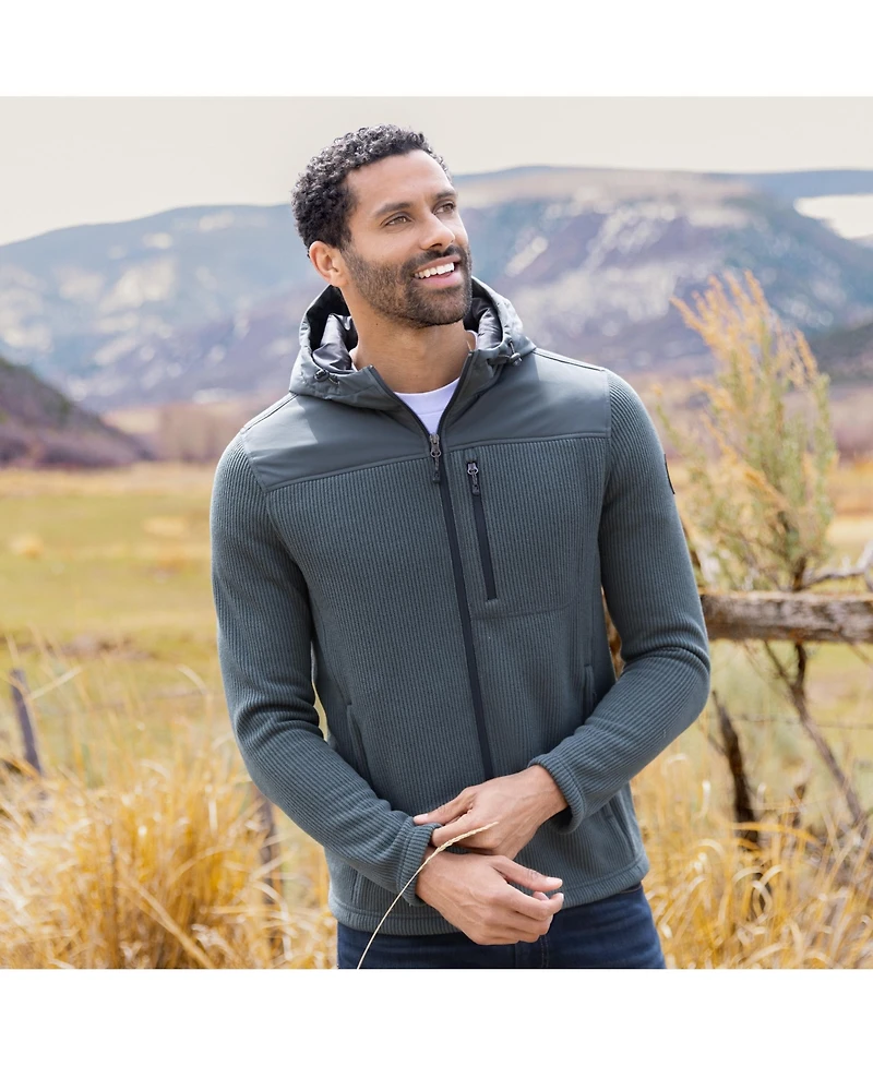 Free Country Men's Cable Fleece Brisk Jacket