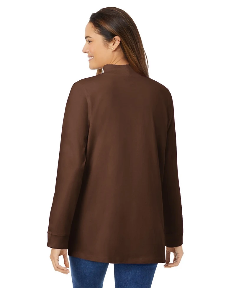 Woman Within Plus Perfect Mockneck Tunic