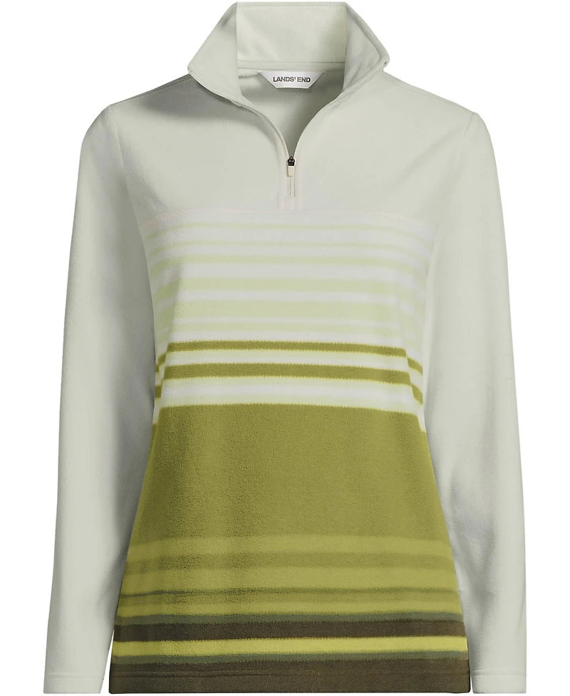 Lands' End Plus Size Anyweather Fleece Quarter Zip Pullover