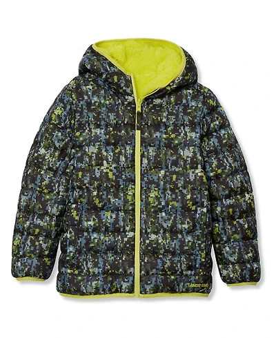 Lands' End Boys FeatherFree Reversible Hooded Jacket