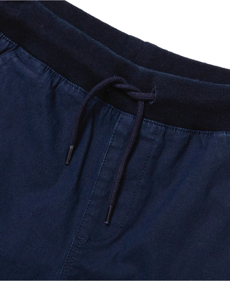 Lands' End Boys Husky Stretch Soft Rib Waist Iron Knee Pull On Pants