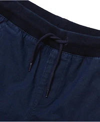 Lands' End Boys Husky Stretch Soft Rib Waist Iron Knee Pull On Pants