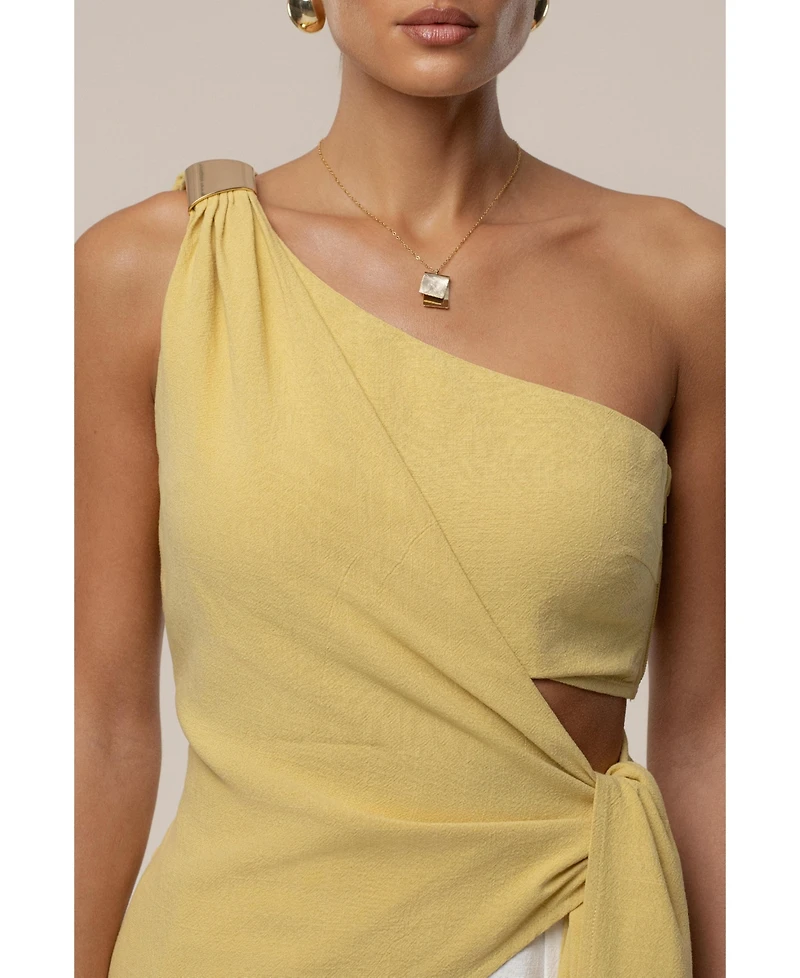 Jluxlabel Women's Palmera One Shoulder Top