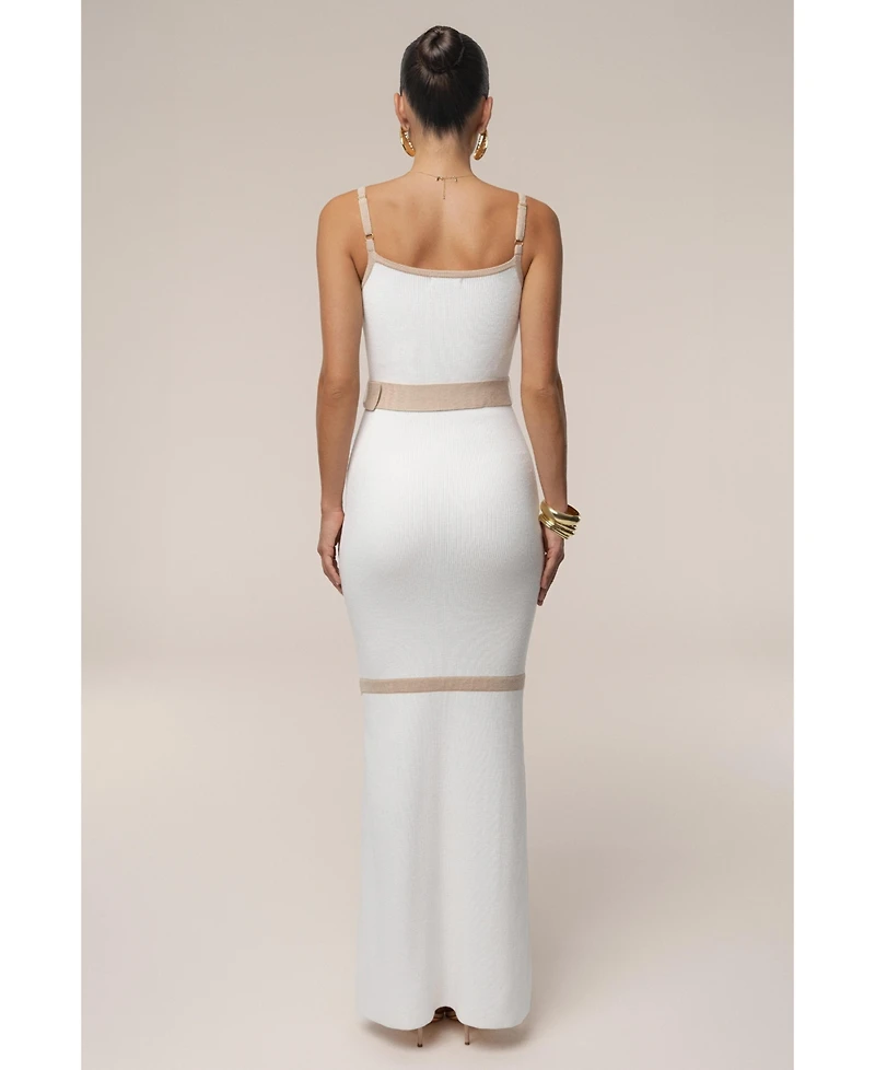 Jluxlabel Women's Belted Cami Maxi Dress