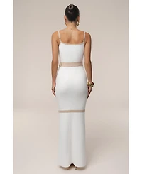 Jluxlabel Women's Belted Cami Maxi Dress