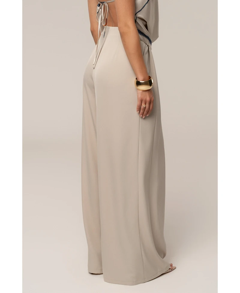 Jluxlabel Women's Summer Ease Wide Leg Pants