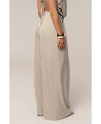Jluxlabel Women's Summer Ease Wide Leg Pants