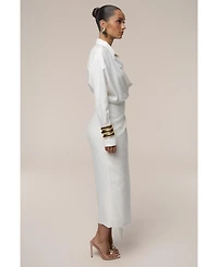 Jluxlabel Women's Skyline Wrap Midi Dress