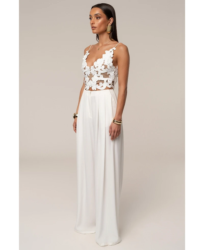 Jluxlabel Women's Summer Ease Wide Leg Pants