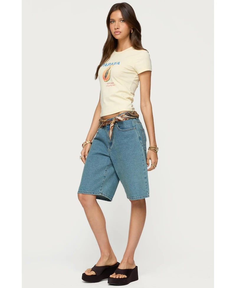Edikted Womens Papaya T Shirt