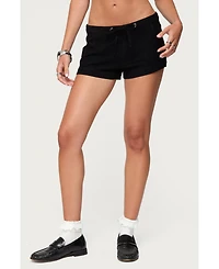 Edikted Women's Hollis Linen Look Shorts