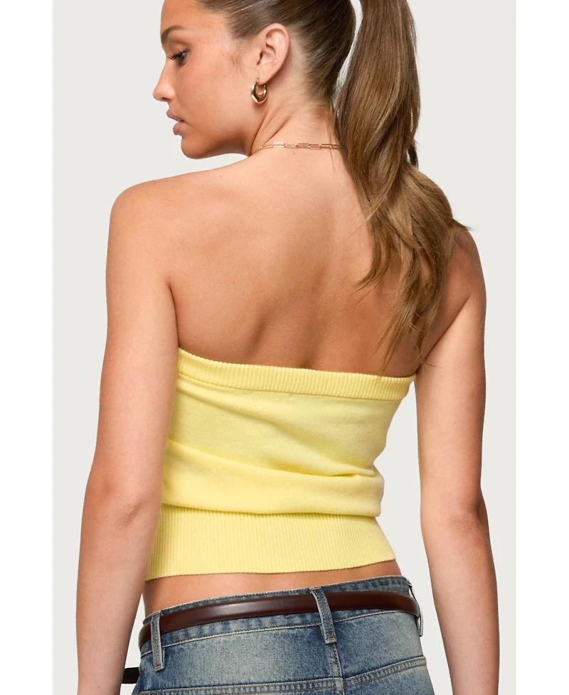 Edikted Women's Philipa Strapless Knit Top