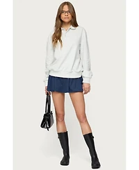 Edikted Women's Scholar Oversized Polo Sweatshirt