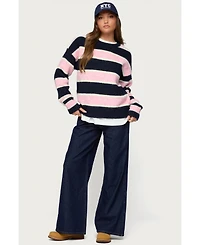Edikted Women's Conrad Striped Knit Sweater