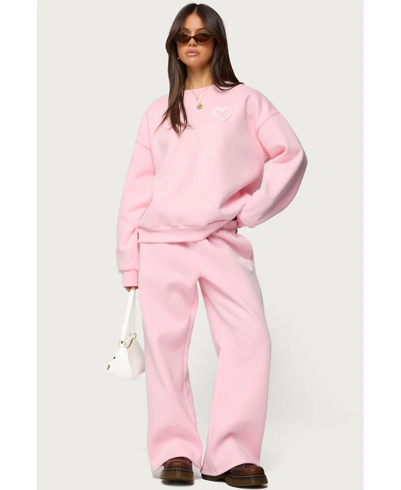 Edikted Women's Love Oversized Sweatshirt
