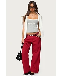 Edikted Women's Rhoda Contrast Polka Dot Tank Top