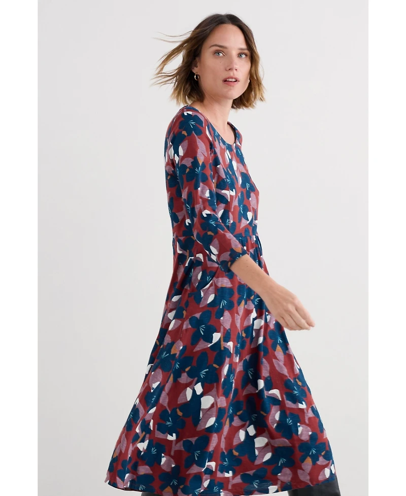 Seasalt Cornwall Women's Enor Quarter Sleeve Dress