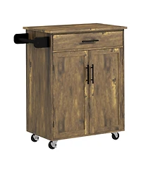 Spacious Kitchen Storage Cabinet with Shelves and Doors for Pantry Organization