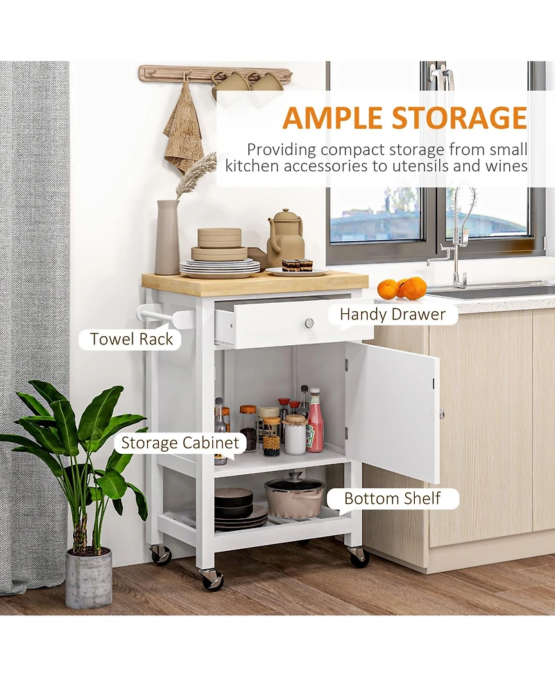 Slickblue Wooden Kitchen Storage Cabinet with Doors for Pantry and Dining Room Essentials