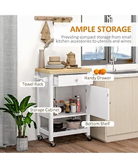Slickblue Wooden Kitchen Storage Cabinet with Doors for Pantry and Dining Room Essentials