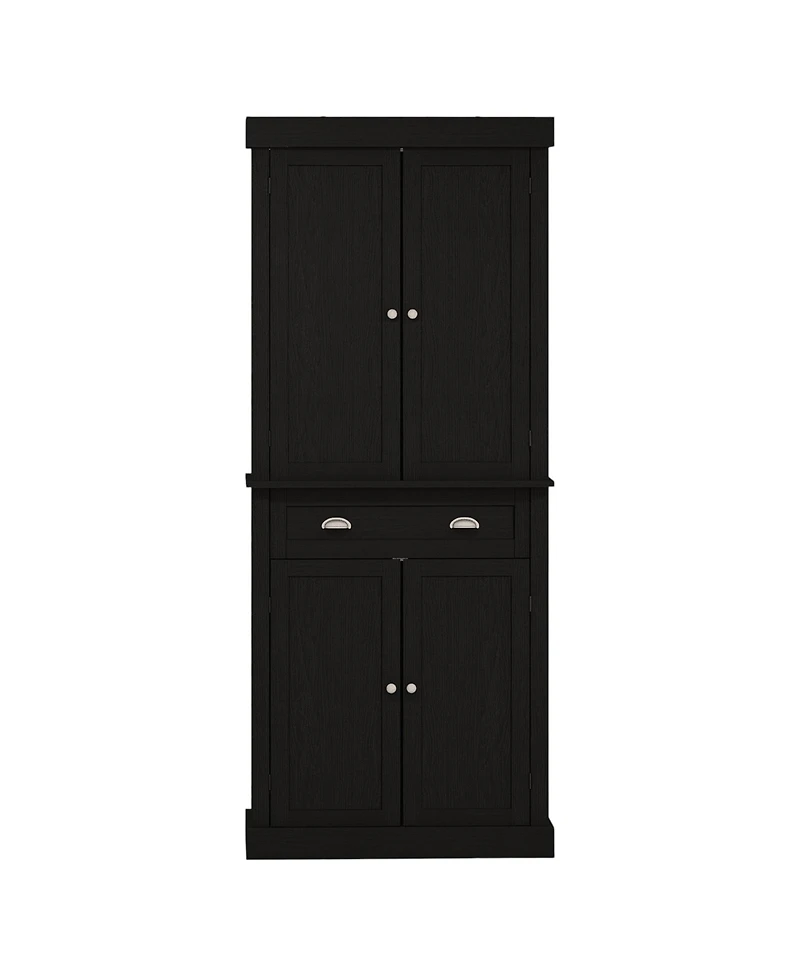 Slickblue Kitchen Storage Cabinet with Doors and Shelves for Pantry and Dining Room Organization