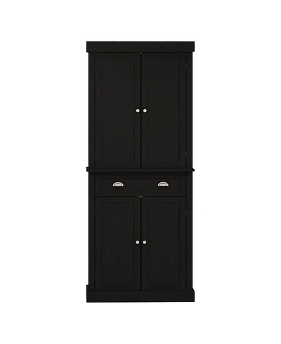 Slickblue Kitchen Storage Cabinet with Doors and Shelves for Pantry and Dining Room Organization