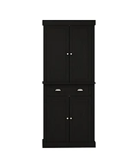 Slickblue Kitchen Storage Cabinet with Doors and Shelves for Pantry and Dining Room Organization