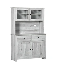 Slickblue Modern Kitchen Storage Cabinet for Pantry Organization and Clutter-Free Space