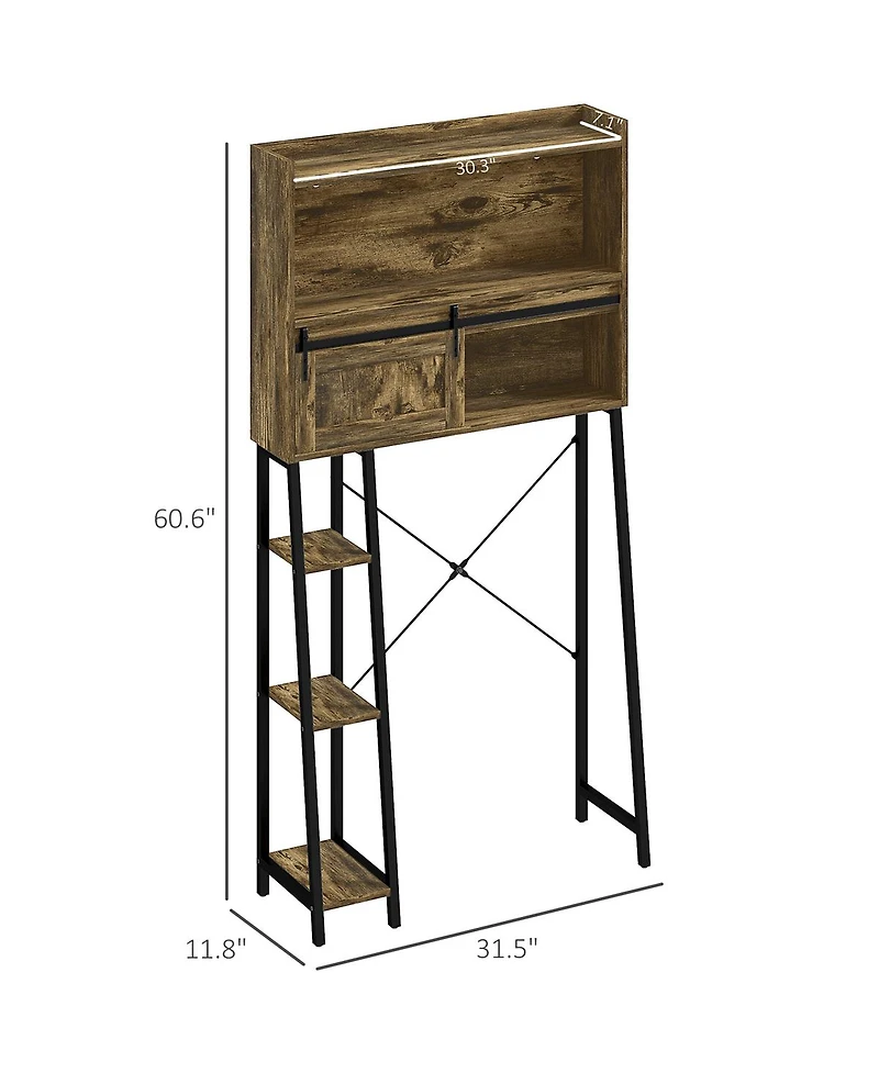 Slickblue Over the Toilet Storage Cabinet with Shelves for Bathroom Organization and Space Saving
