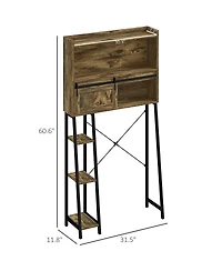 Slickblue Over the Toilet Storage Cabinet with Shelves for Bathroom Organization and Space Saving